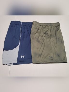 Under Armour Men’s Performance Shorts - Navy & Olive Set